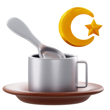 Iftar Timing  3D Icon