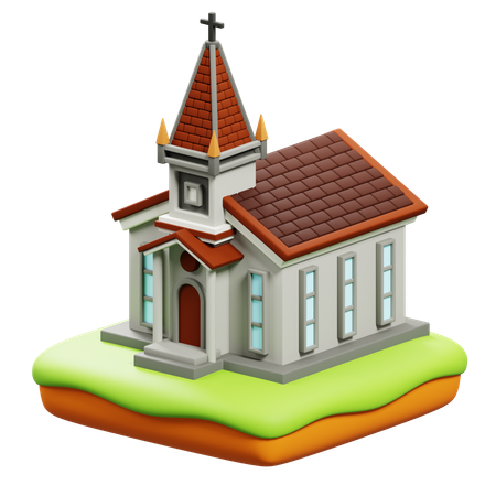 Iglesia  3D Icon