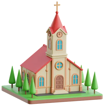 Iglesia  3D Icon