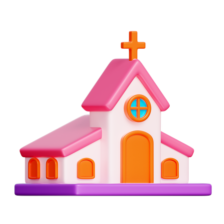 Iglesia  3D Icon