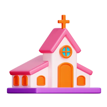 Iglesia  3D Icon