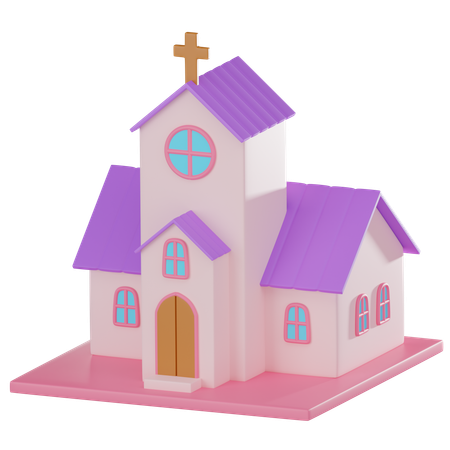 Iglesia  3D Icon