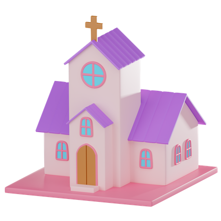 Iglesia  3D Icon