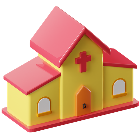 Iglesia  3D Icon