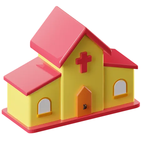 Iglesia  3D Icon