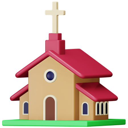 Iglesia  3D Icon