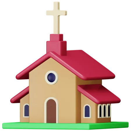 Iglesia  3D Icon