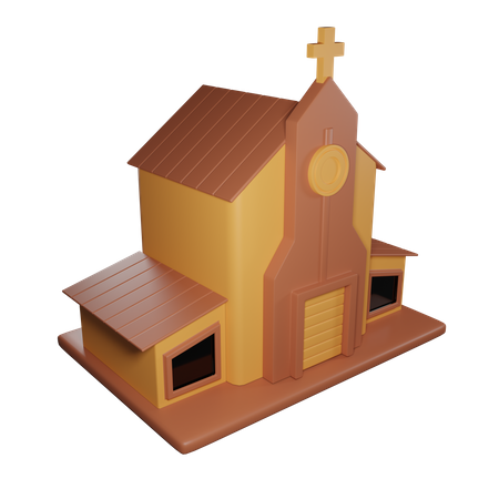 Iglesia  3D Icon