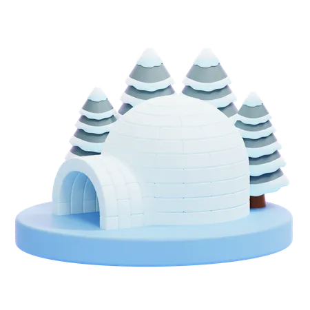 Igloo  3D Icon