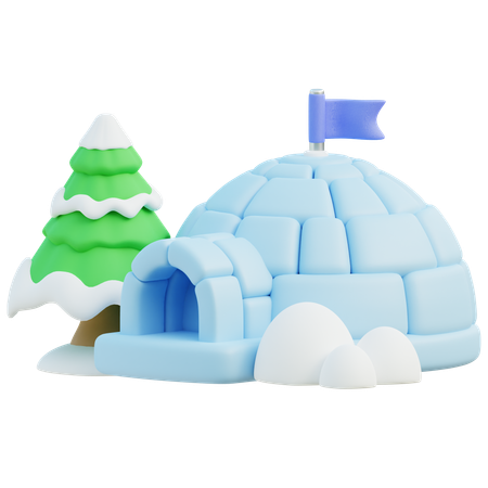 Igloo  3D Icon