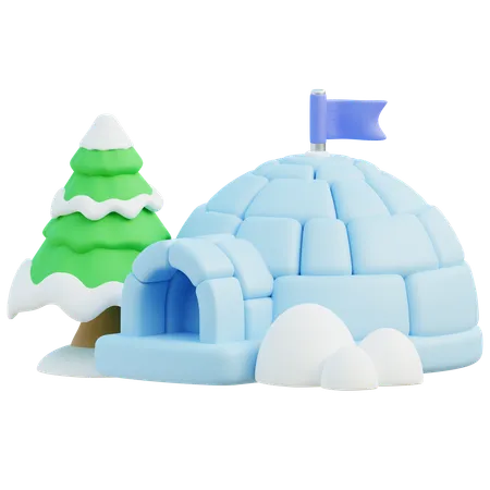 Igloo  3D Icon