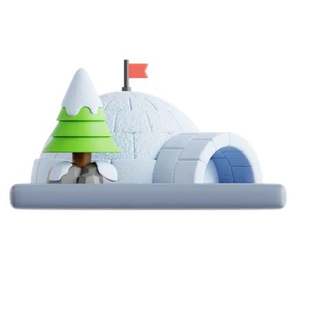 Igloo  3D Icon