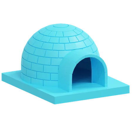 Igloo House 3 D Icon Winter Illustration 3D Icon