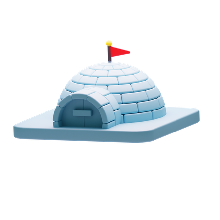 IGLOO HOUSE  3D Icon