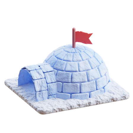 Iglú  3D Icon