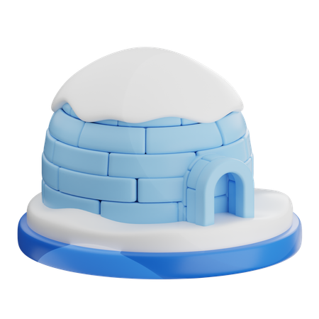 Casa iglu  3D Icon