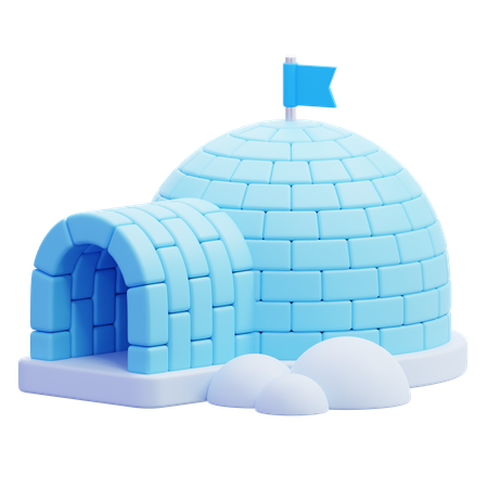 Iglu Winterhaus  3D Icon