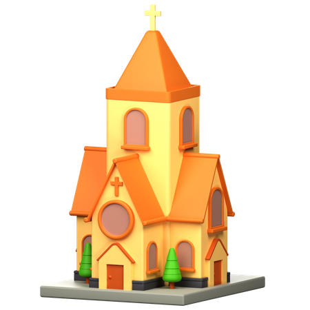 Igreja  3D Icon