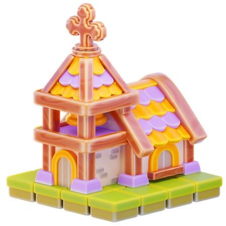 Igreja  3D Icon