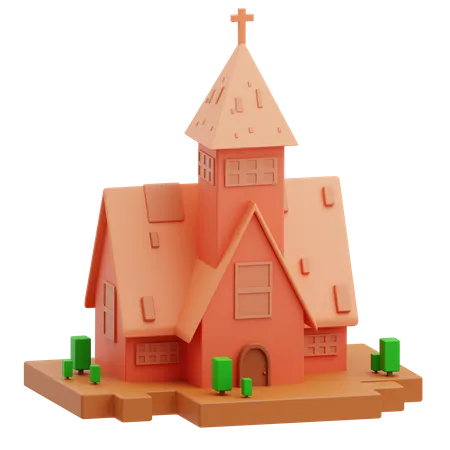 Igreja  3D Illustration