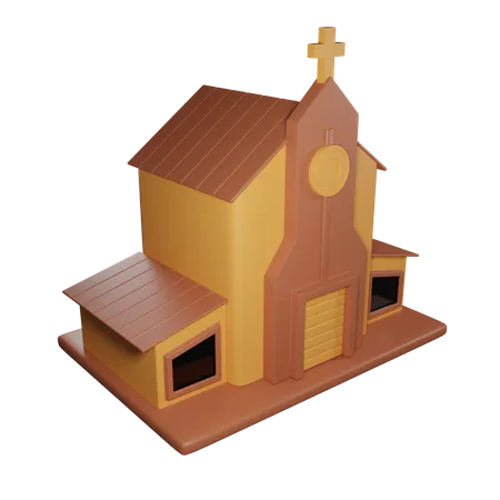 Igreja  3D Icon