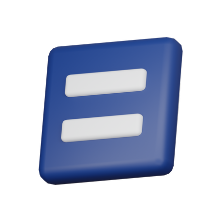 Igual  3D Icon