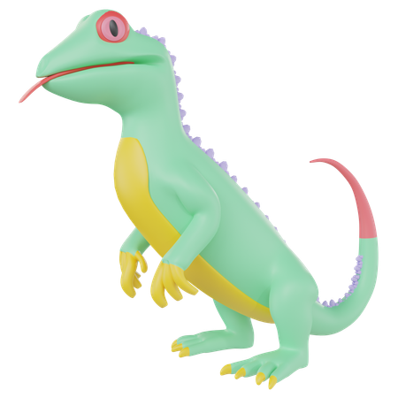 Iguane  3D Icon