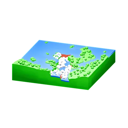 이과수라면  3D Icon