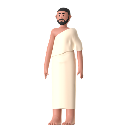 Ihram Hombre  3D Illustration