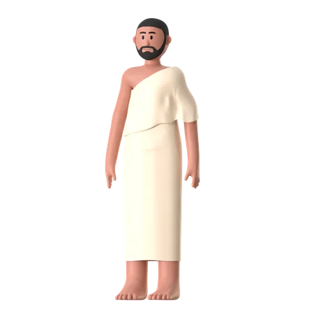 Ihram Hombre  3D Illustration