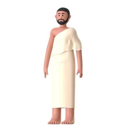 Ihram masculino  3D Illustration