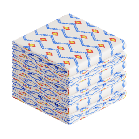 Ikat Fabric  3D Icon