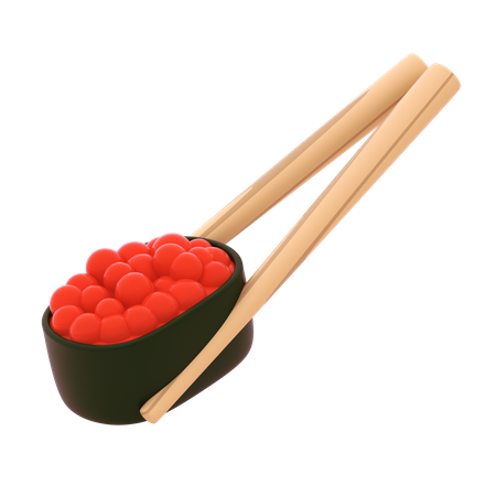 Ikura Gunkan en baguette  3D Icon