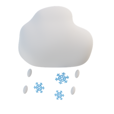 Il neige  3D Icon