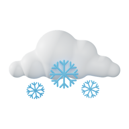 Il neige  3D Icon