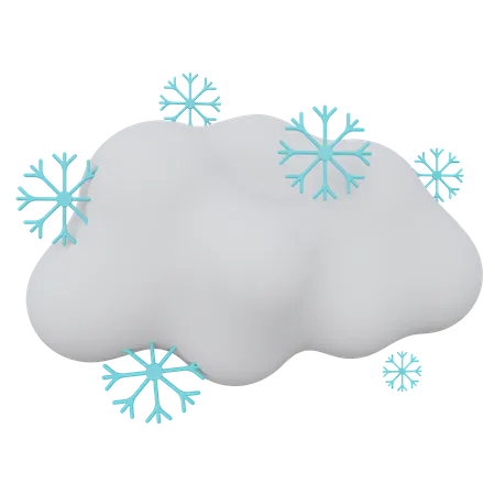 Il neige  3D Icon