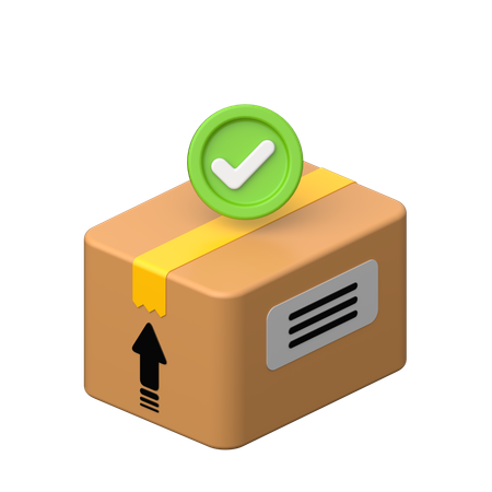 Il pacco è pronto per la consegna.  3D Icon
