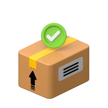 Il pacco è pronto per la consegna.  3D Icon