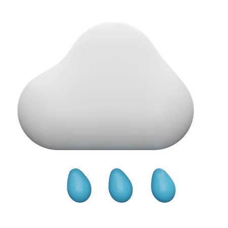 Il pleut des nuages  3D Illustration
