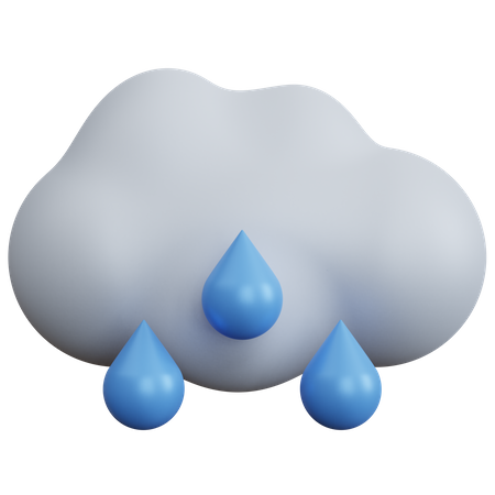 Nuage de pluie  3D Icon