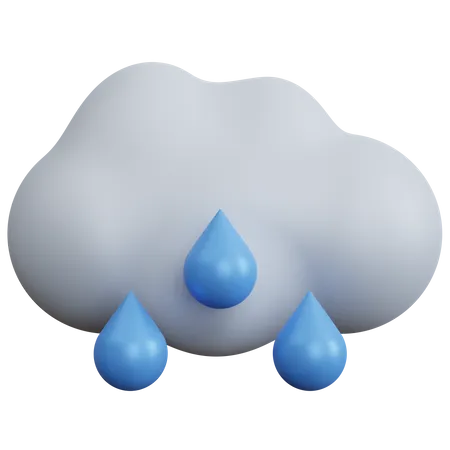 Nuage de pluie  3D Icon