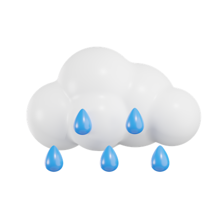 Nuage de pluie  3D Icon