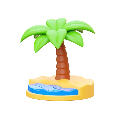 Île  3D Icon