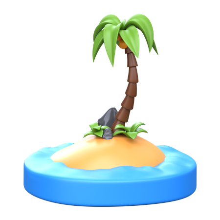 Île  3D Icon