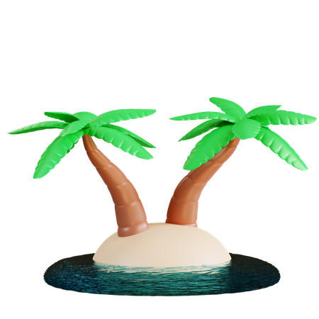 Île  3D Icon