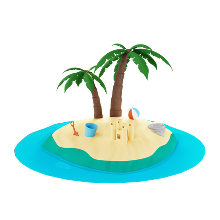 Île  3D Illustration