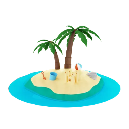 Île  3D Illustration