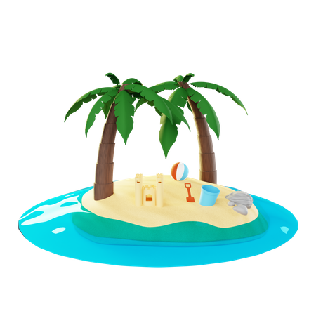 Île  3D Illustration