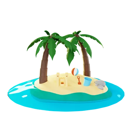 Île  3D Illustration