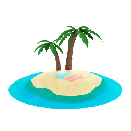 Île  3D Illustration